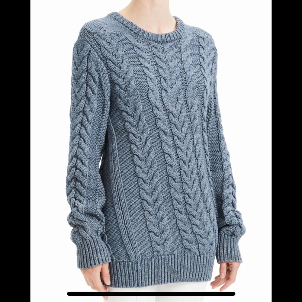 Theory Twisted Cable-Knit Wool-Blend Sweater